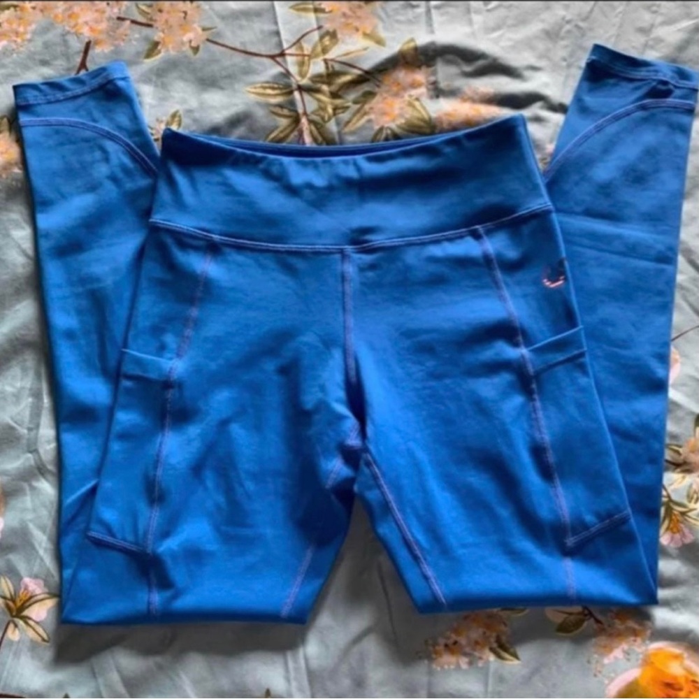 Electric blue v1 curves and combat boots small